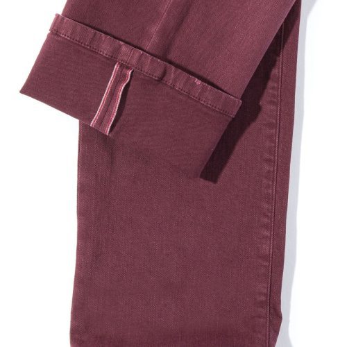 axels premium denim tucson selvedge denim in bordeaux mens pants 5 pocket axels vail 38819399860458