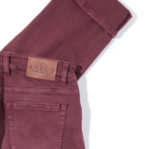 axels premium denim tucson selvedge denim in bordeaux mens pants 5 pocket axels vail 38819399925994