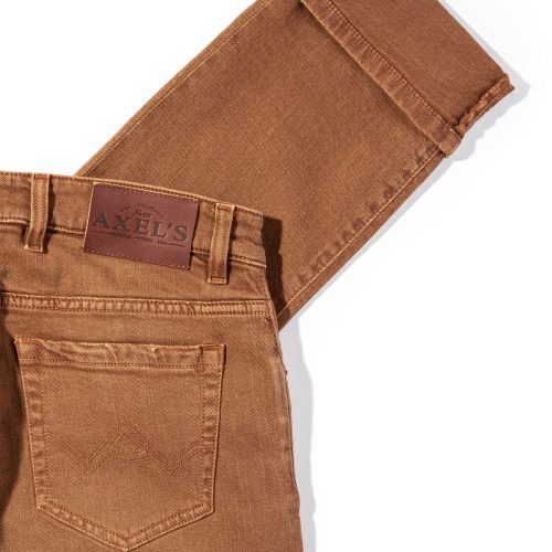 axels premium denim tucson selvedge denim in cognac mens pants 5 pocket axels vail 38626258387178