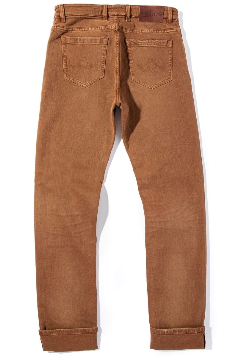 axels premium denim tucson selvedge denim in cognac mens pants 5 pocket axels vail 38626258419946