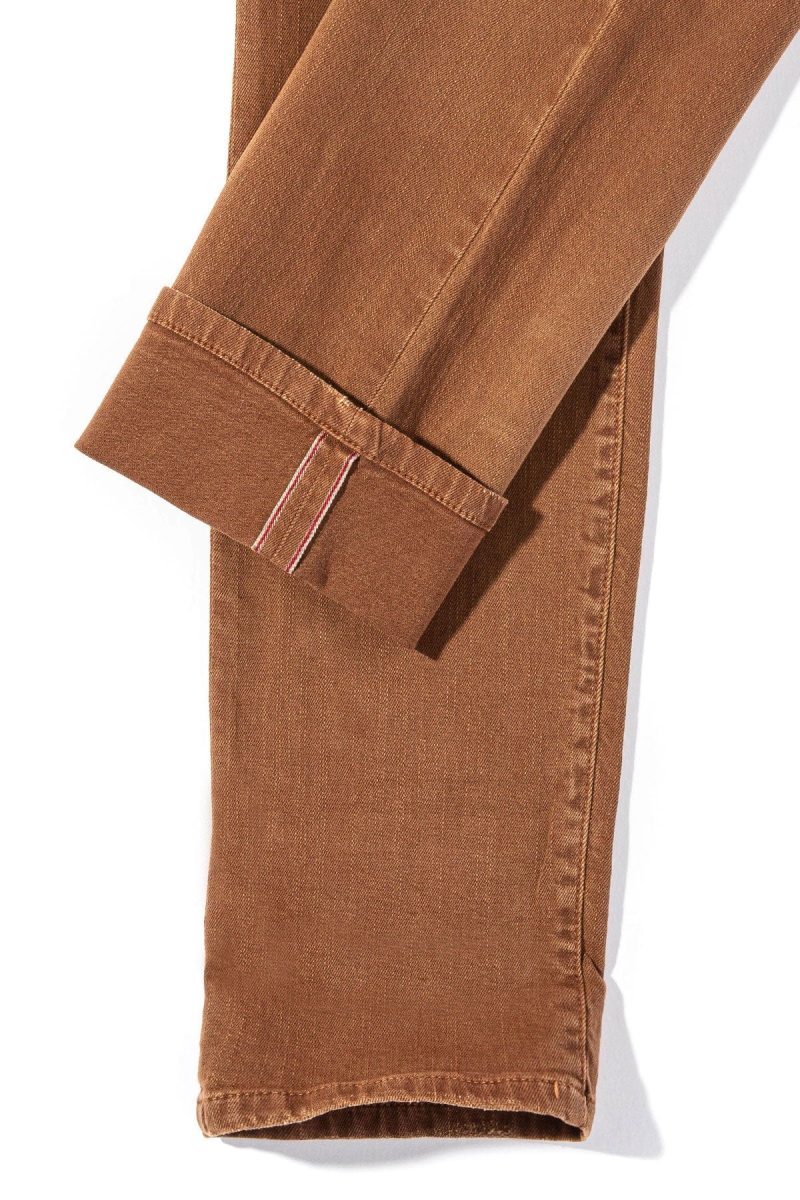 axels premium denim tucson selvedge denim in cognac mens pants 5 pocket axels vail 38626258485482