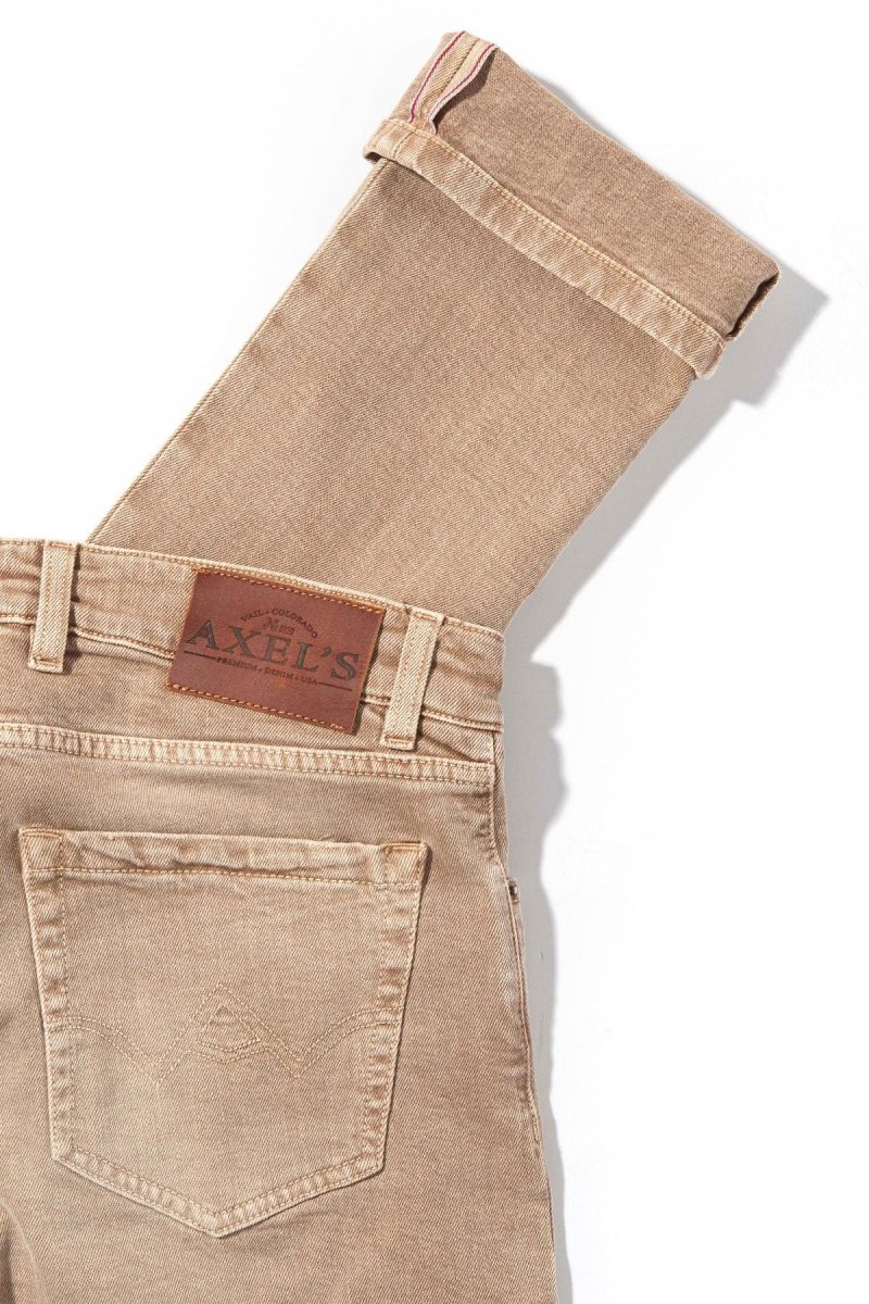 axels premium denim tucson selvedge denim in desert sand mens pants 5 pocket axels vail 37712989389034