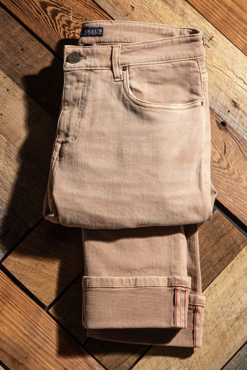 axels premium denim tucson selvedge denim in desert sand mens pants 5 pocket axels vail 40059276591338