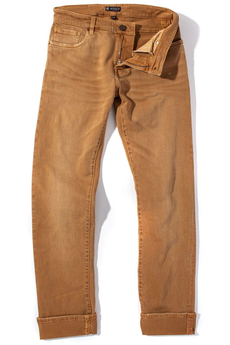 axels premium denim tucson selvedge denim in gold mens pants 5 pocket axels vail 39091710820586