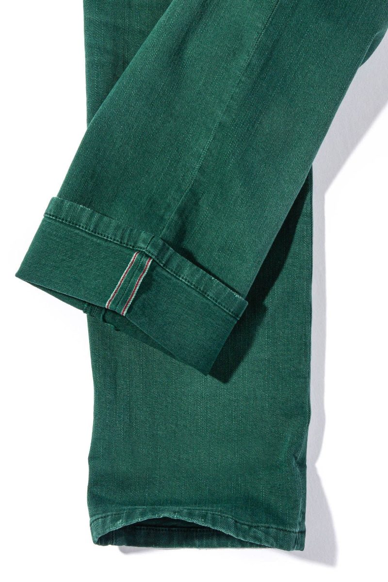 axels premium denim tucson selvedge denim in green mens pants 5 pocket axels vail 38609827234026