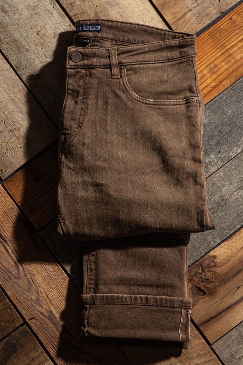 axels premium denim tucson selvedge denim in liquirizia mens pants 5 pocket axels vail 40059279474922