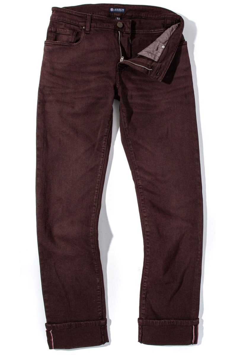 axels premium denim tucson selvedge denim in mosto mens pants 5 pocket axels vail 39091709706474