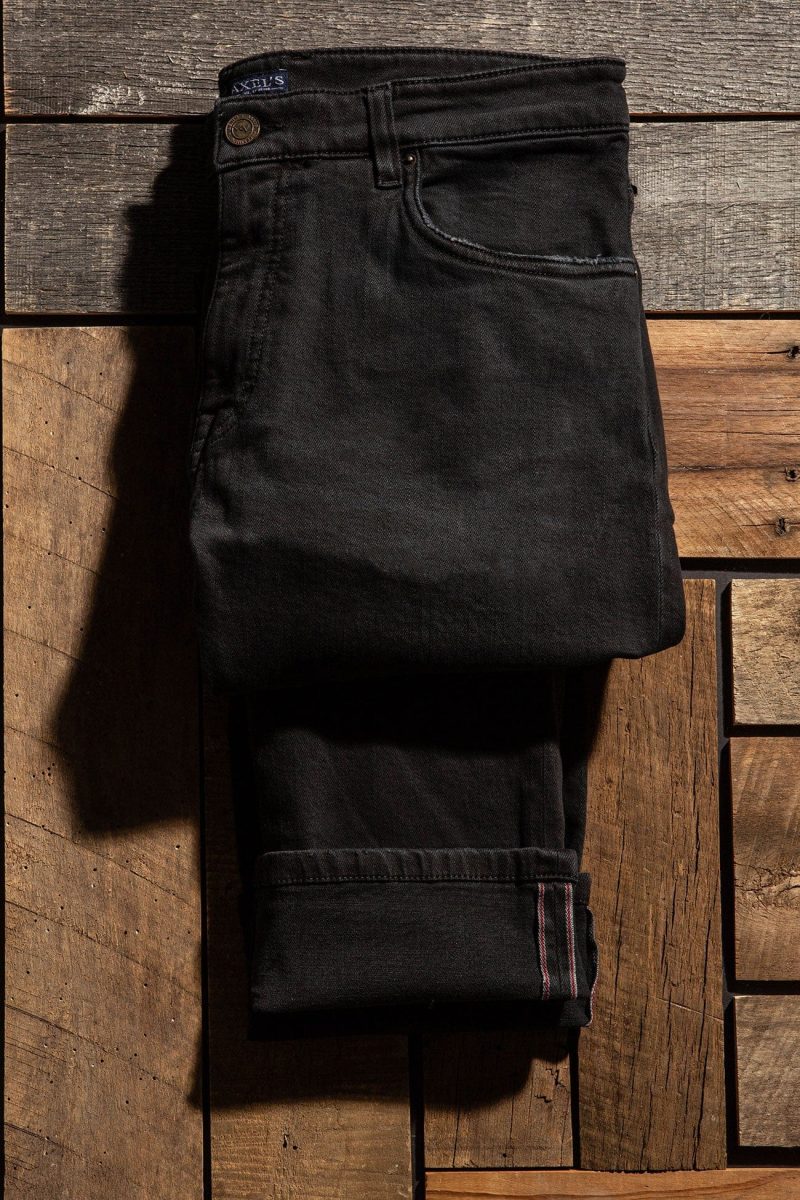 axels premium denim tucson selvedge denim in nero mens pants 5 pocket axels vail 40029986554090