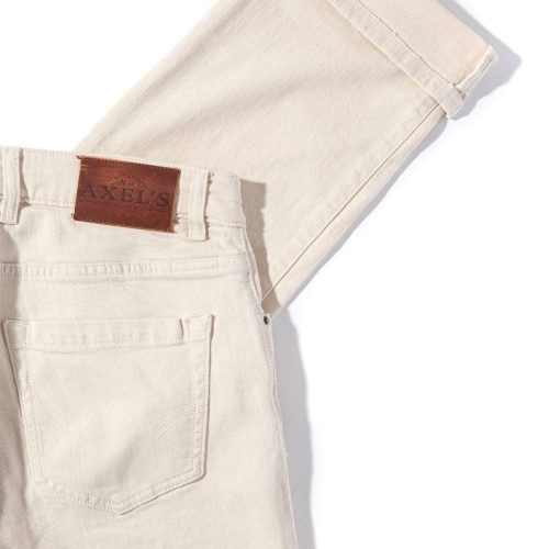 axels premium denim tucson selvedge denim in off white mens pants 5 pocket axels vail 39091709083882