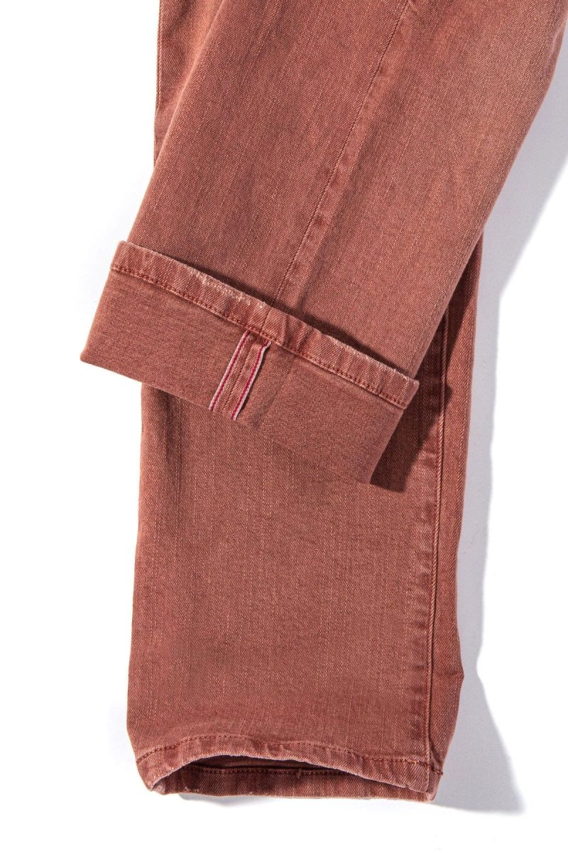 axels premium denim tucson selvedge denim in terracotta mens pants 5 pocket axels vail 39091706134762