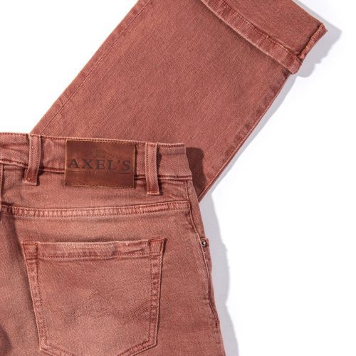 axels premium denim tucson selvedge denim in terracotta mens pants 5 pocket axels vail 39091706200298