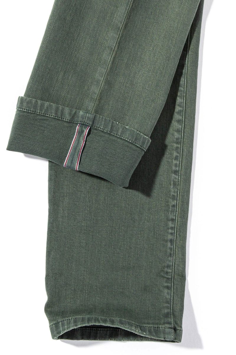 axels premium denim tucson selvedge denim in verde loden mens pants 5 pocket axels vail 38626255601898