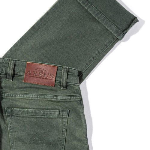 axels premium denim tucson selvedge denim in verde loden mens pants 5 pocket axels vail 38626255732970