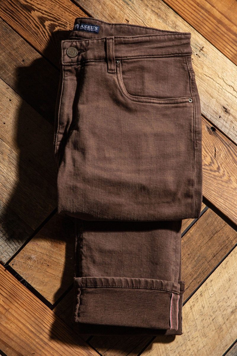 axels premium denim tucson selvedge denim in wenge mens pants 5 pocket axels vail 40059281342698