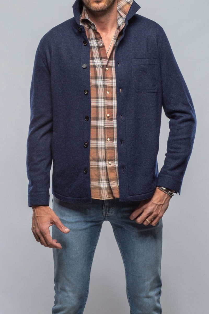 baldassari sooter cashmere shirt in blueprint mens sweaters axels vail 40391598440682