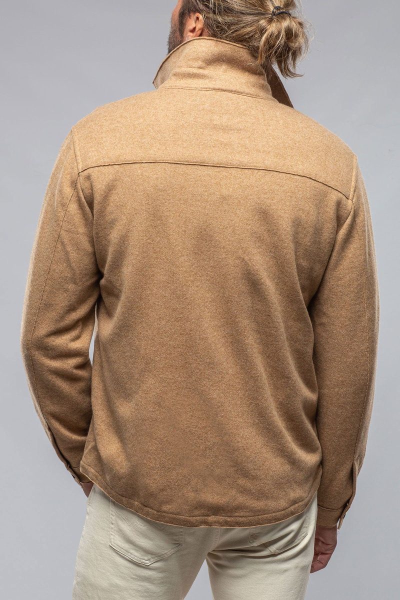 baldassari sooter cashmere shirt in camel mens sweaters axels vail 37439140462826