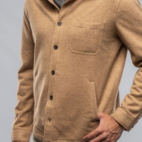 baldassari sooter cashmere shirt in camel mens sweaters axels vail 37439141511402