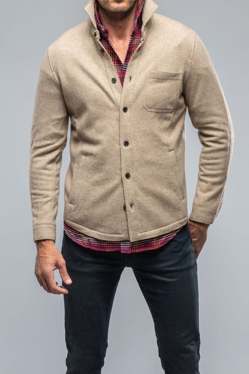 baldassari sooter cashmere shirt in natural mens sweaters axels vail 39379152011498