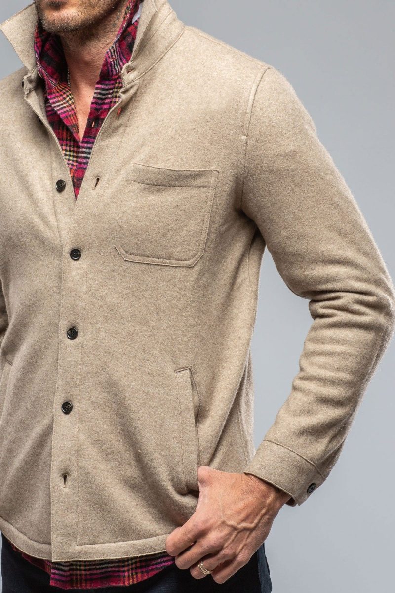 baldassari sooter cashmere shirt in natural mens sweaters axels vail 39379152044266