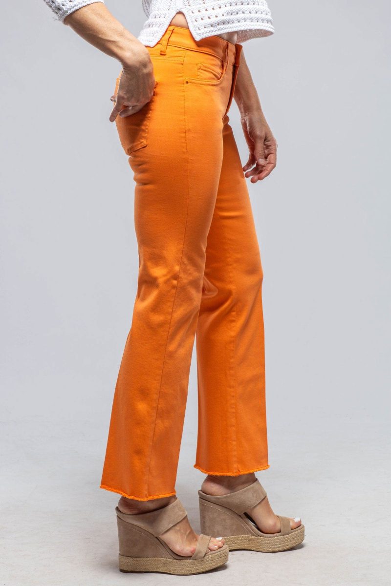 cambio francesca cropped jeans in orange ladies pants jeans axels vail 39785775759594