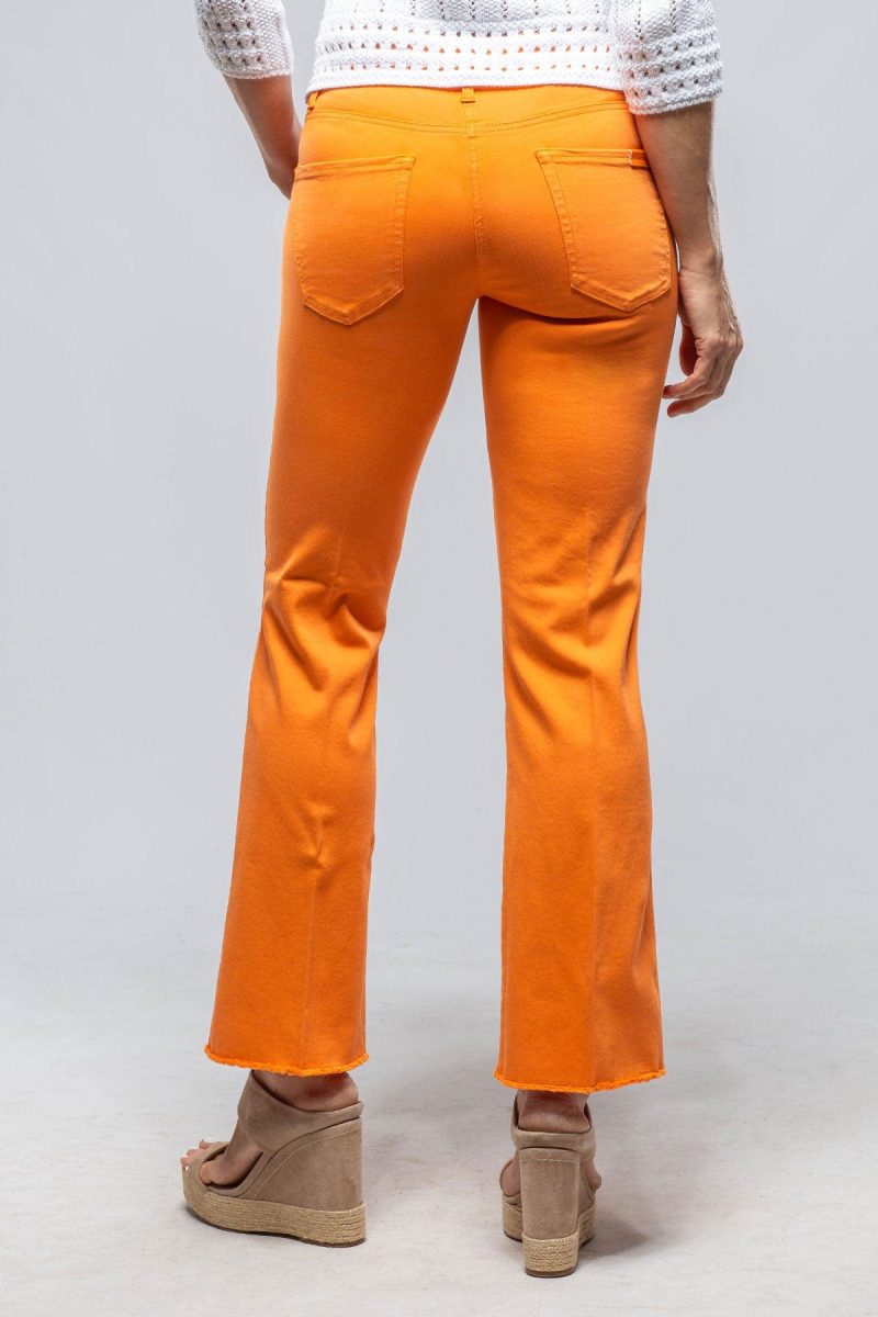 cambio francesca cropped jeans in orange ladies pants jeans axels vail 39785775988970