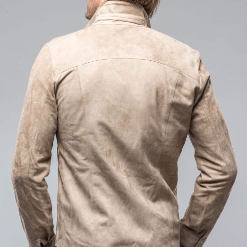 di bello bello suede shirt in roccia mens outerwear overshirts axels vail 38819055436010