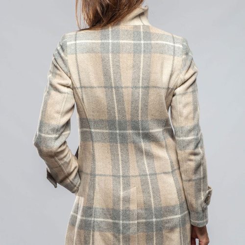 dibello annemarie plaid dbl brstd plaid coat ladies outerwear cloth axels vail 40228902404330