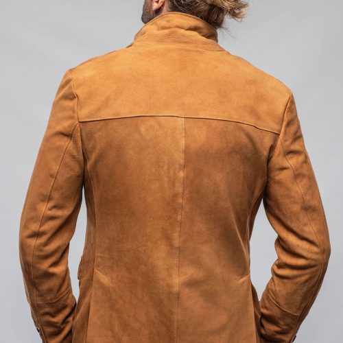 dibello maldito suede blazer in cognac mens outerwear leather axels vail 40173913473258