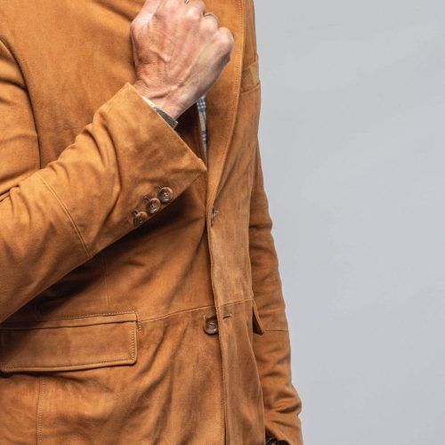 dibello maldito suede blazer in cognac mens outerwear leather axels vail 40173913571562