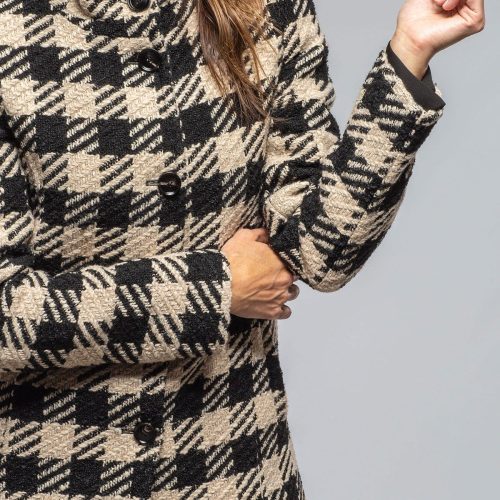 dibello millie houndstooth coat ladies outerwear cloth axels vail 40228780572906