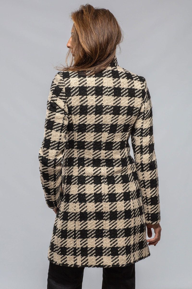 dibello millie houndstooth coat ladies outerwear cloth axels vail 40228780703978