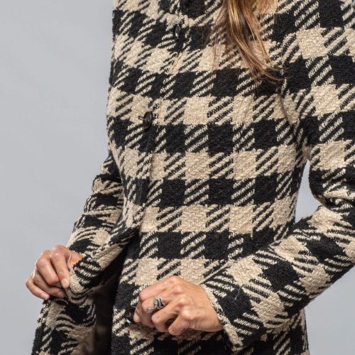 dibello millie houndstooth coat ladies outerwear cloth axels vail 40228781097194