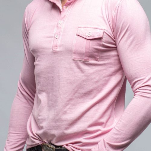 dune cafe paco ls polo shirt in pink mens shirts polos axels vail 36650822500586