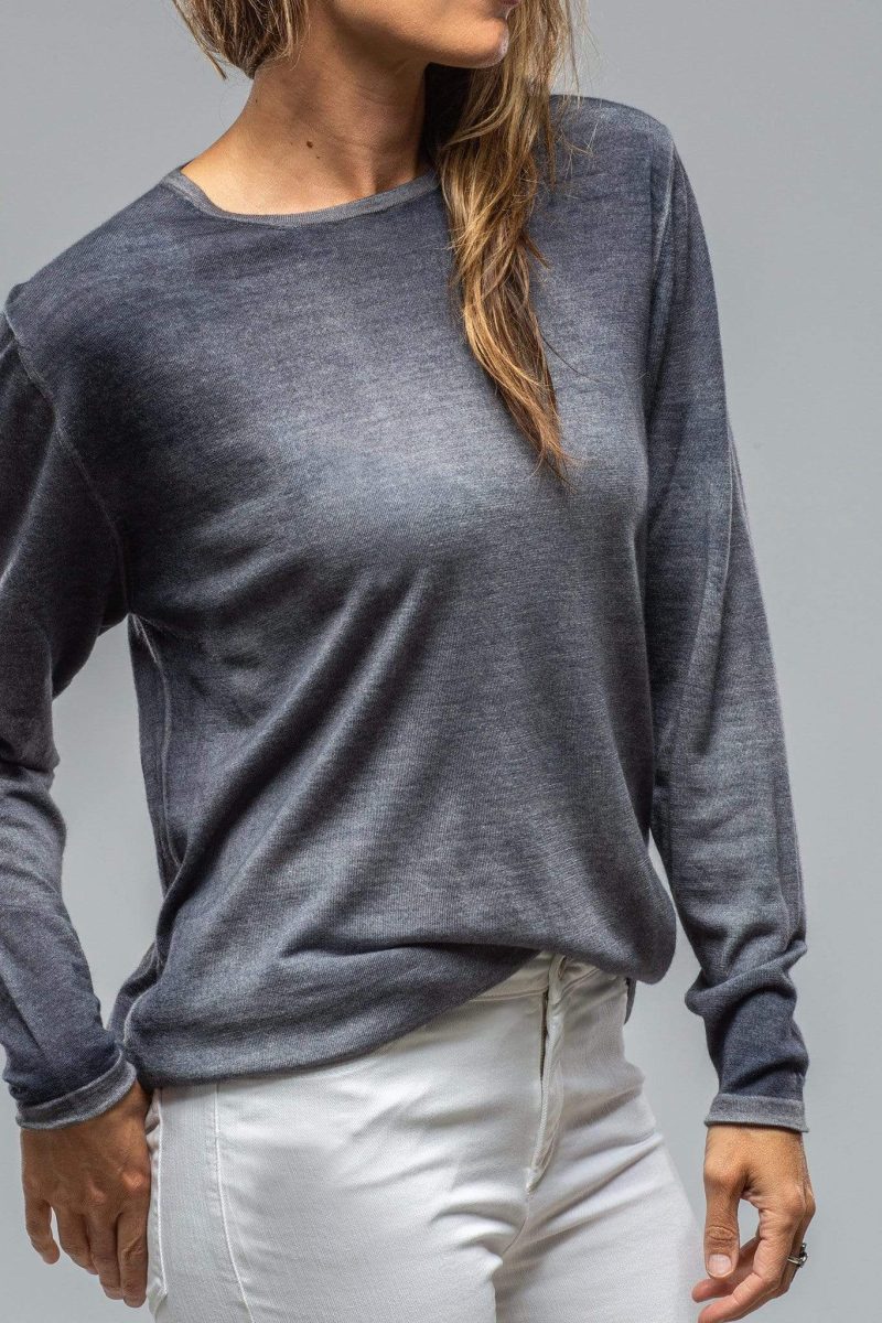 dune ellia over dyed lightweight cashmere in stone ladies sweaters axels vail 29791911280829