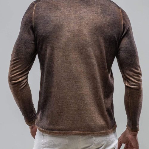 dune georgio cashmere sweater in rust blue mens sweaters axels vail 34639862530282