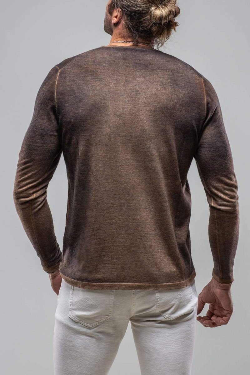 dune georgio cashmere sweater in rust blue mens sweaters axels vail 34639862530282