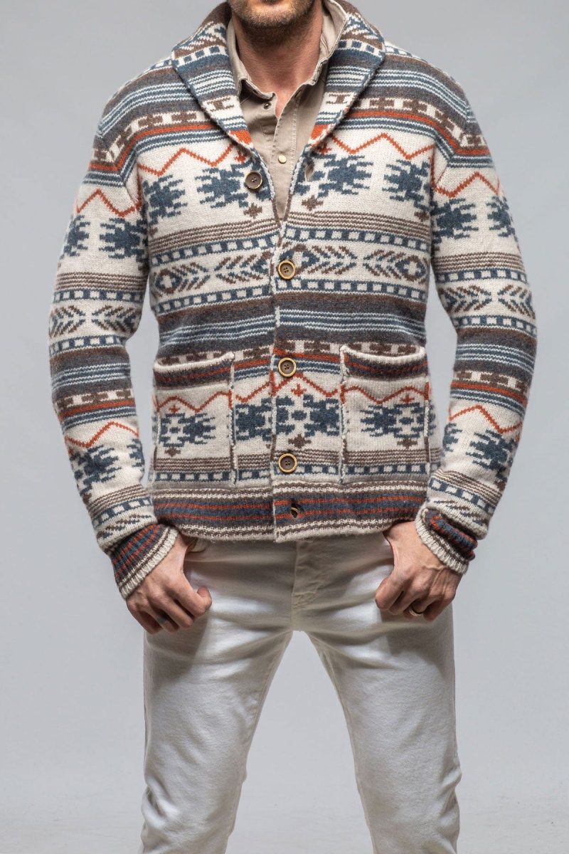 dune jeckyll navajo shawl jacket in natural mens sweaters axels vail 40562171150570