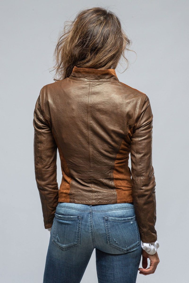 dune lauren suede amp leather jkt in brown ladies outerwear leather axels vail 39541854339306