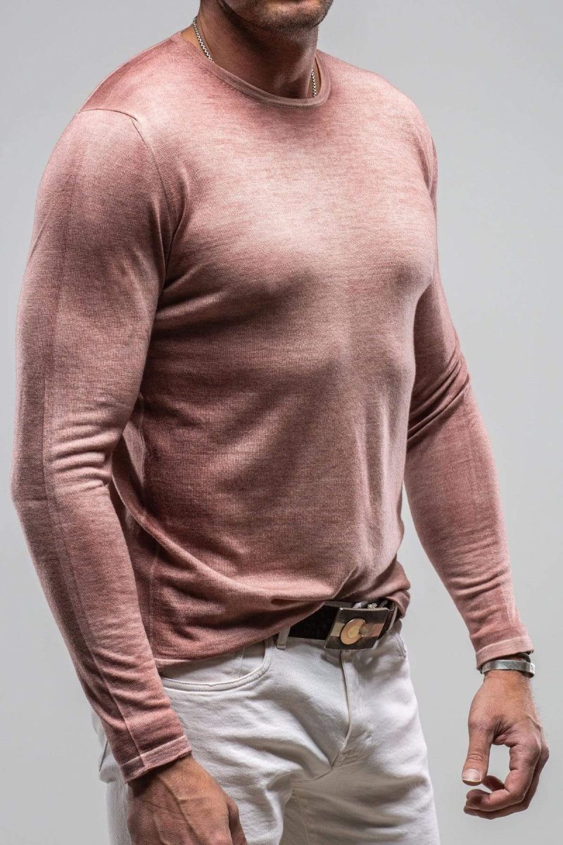 dune matteo cashmere sweater in dusty rose mens sweaters axels vail 34639732736234