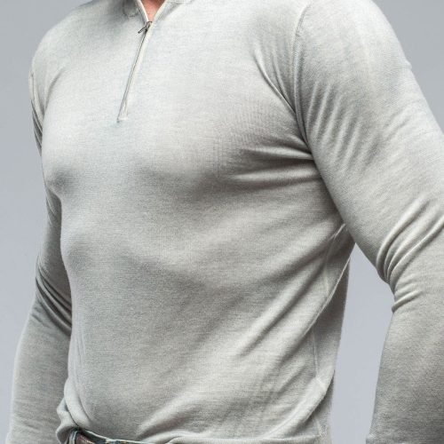 dune queniin cashmere quarter zip in off white mens sweaters axels vail 38620495544554