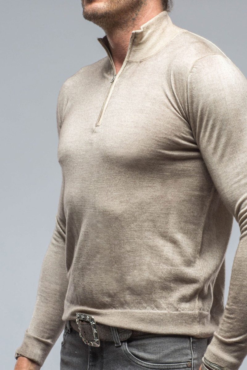 dune queniin cashmere quarter zip in talpa mens sweaters axels vail 38620496756970