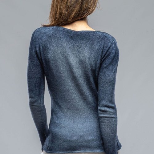 dune sali bi color v neck sweater in blue ladies sweaters axels vail 36864688914666