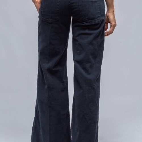 european culture cara wide leg cotton pant in navy ladies pants jeans axels vail 30787224830141