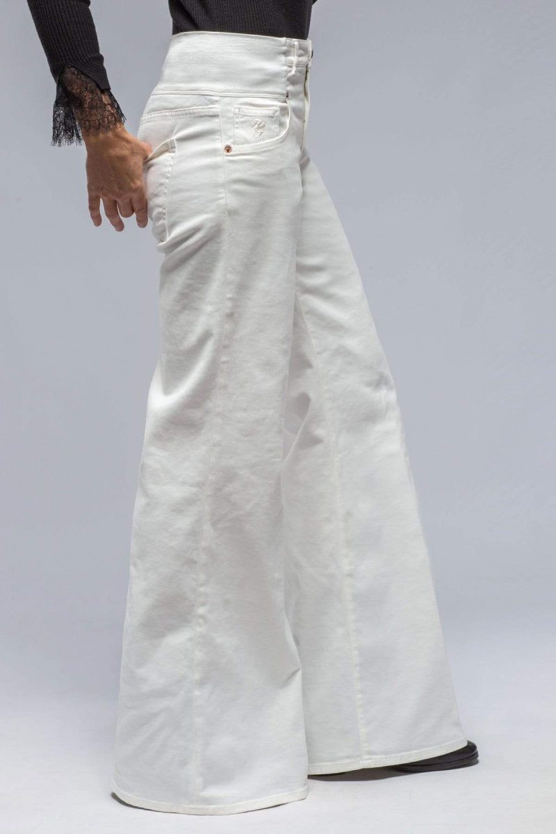 european culture cara wide leg cotton pant in off white ladies pants jeans axels vail 30829140082877