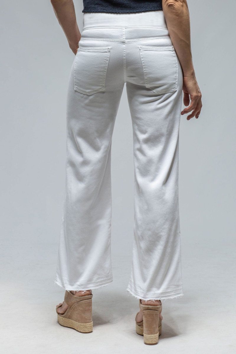 european culture elisa open hem jean in white ladies pants jeans axels vail 36795865170154