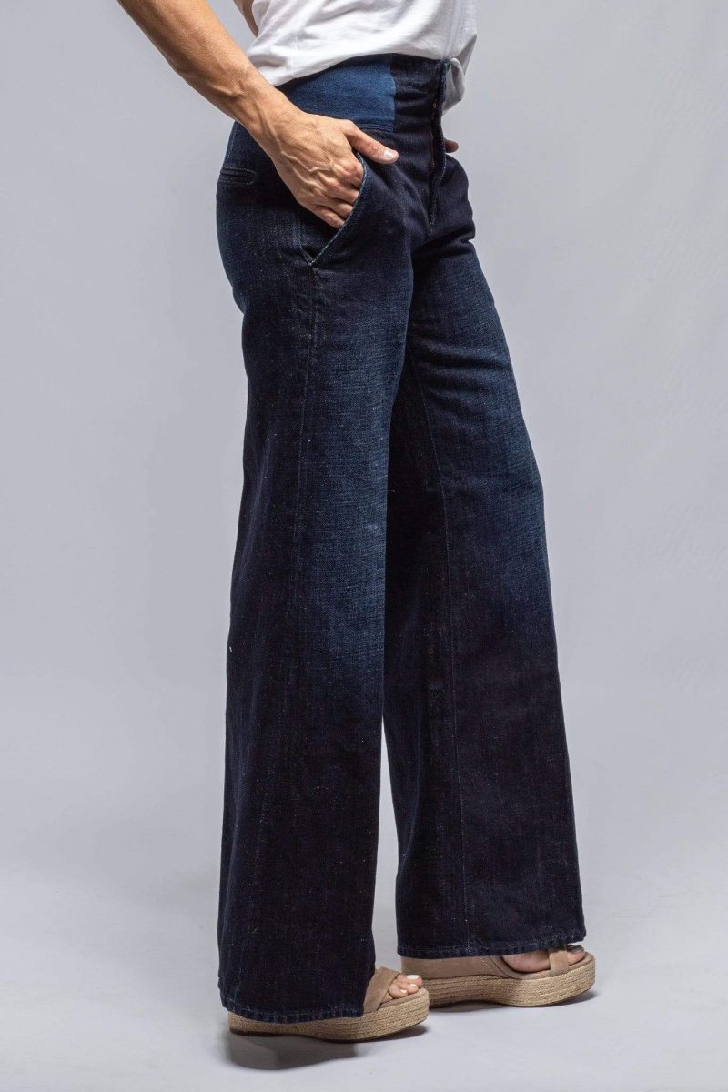 european culture mira raw denim wide leg jean ladies pants jeans axels vail 30787107127485