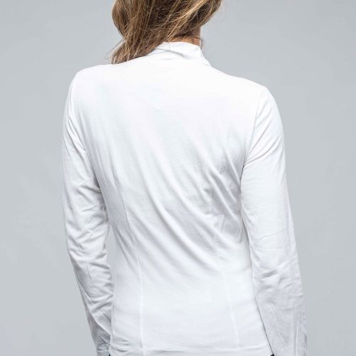 european culture pennelope ruffle front shirt in white ladies blouses axels vail 38872841584874