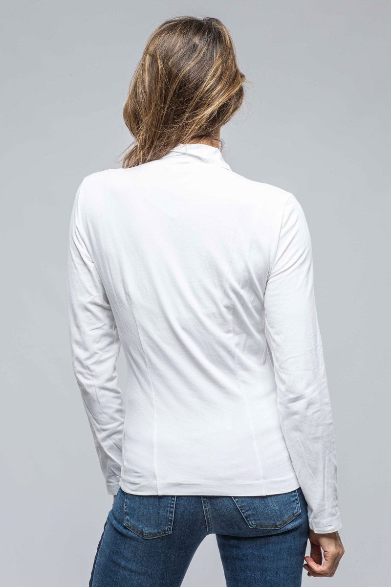 european culture pennelope ruffle front shirt in white ladies blouses axels vail 38872841584874