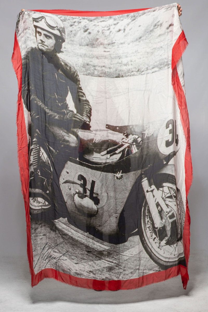 faliero sarti giacomo vintage blk white moto photo ladies accessories scarves axels vail 40614203556074