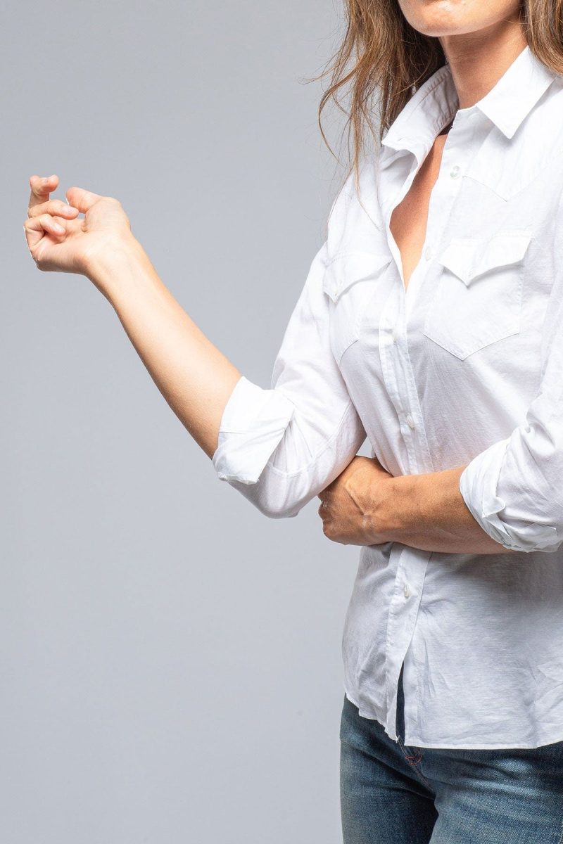 finamore marcella linen shirt in white ladies tops axels vail 39241827844330